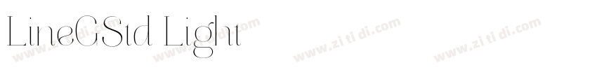 LineGStd Light字体转换